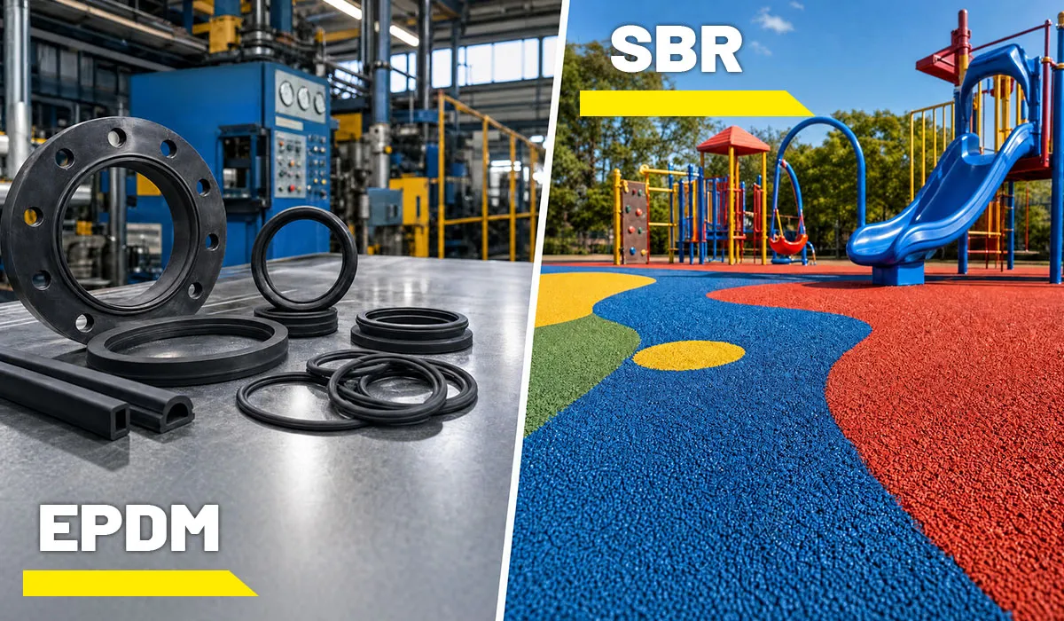 Spor zemin kaplamalarında karşılaştırılan EPDM ve SBR kauçuk granülleri